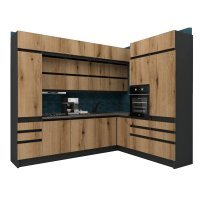 Bucatarie de colt FOLLOW 225-285 243 FRONT PAL  0164 / decor K365